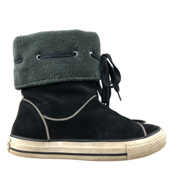 Converse Women's Size 6.5 Chuck Taylor All Star Andover High Black Suede Booties - Picture 1 of 16